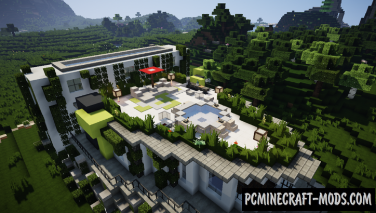 Small Modern House Map For Minecraft