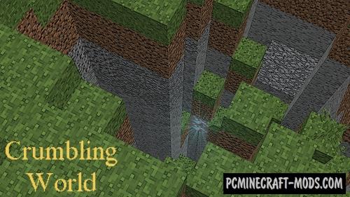 Crumbling World Command Block For Minecraft 1.12.2