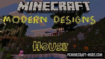 House with Modern Designs Minecraft PE Map 1.9.0, 1.8, 1.7