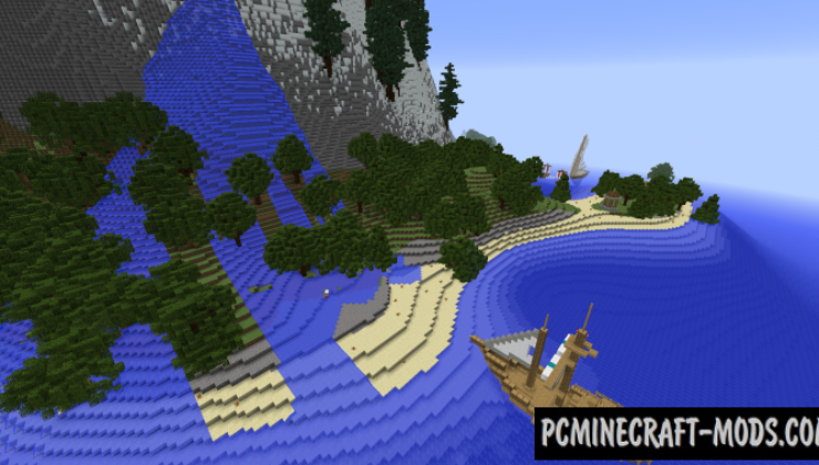 Island Survival Map For Minecraft