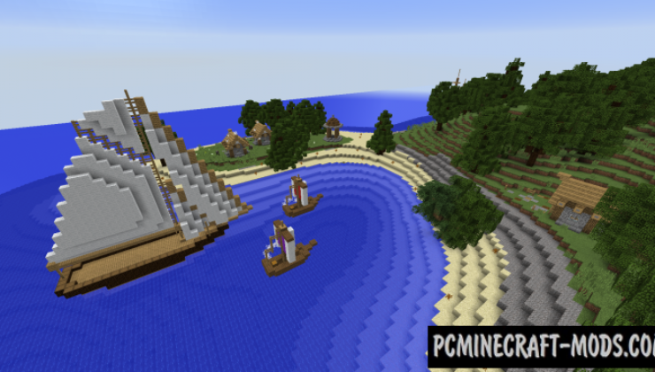 Island Survival Map For Minecraft