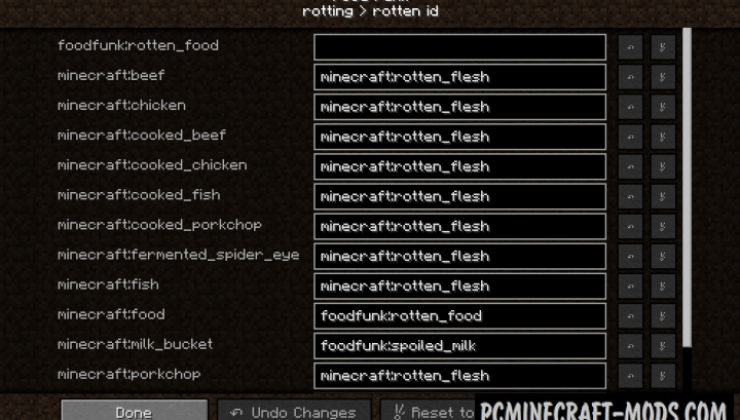 Food Funk - Tweak Mod For Minecraft 1.14.4, 1.12.2