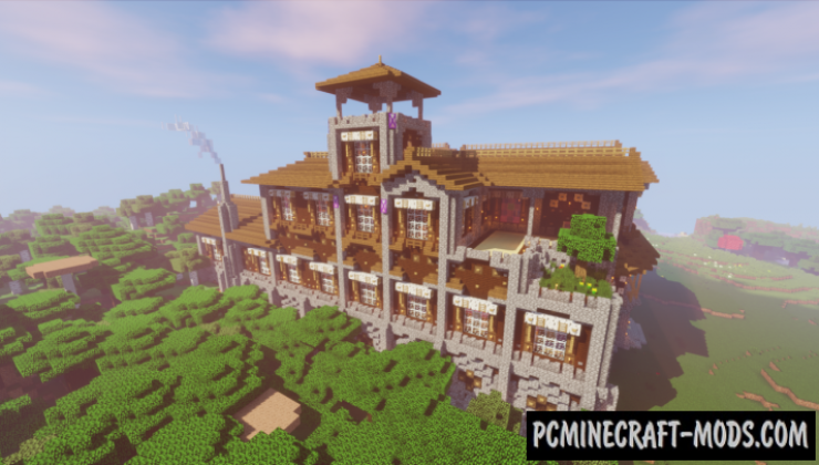 Woodland Mansion Transformation Map For Minecraft 1.14, 1 