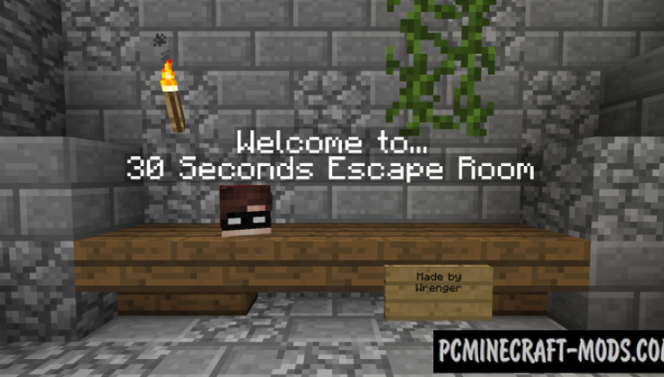 30 Seconds Escape Room Map For Minecraft