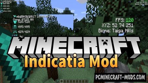 Indicatia - HUD Mod For Minecraft 1.19.4, 1.18.2, 1.17.1, 1.16.5