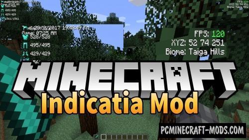 Indicatia Hud Mod For Minecraft 1 16 5 1 12 2 1 8 9 Pc Java Mods