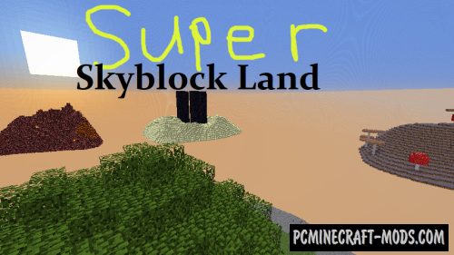 Super Skyblock Land - Surv Map For Minecraft