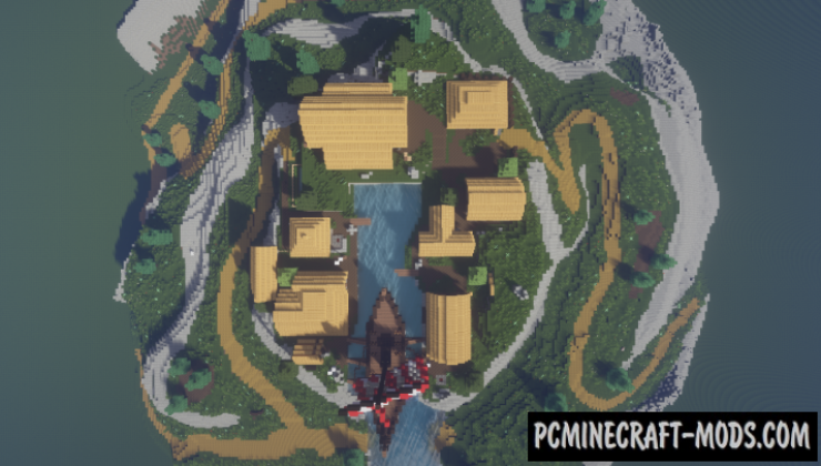 Fortnite Viking Village - Town Map For Minecraft