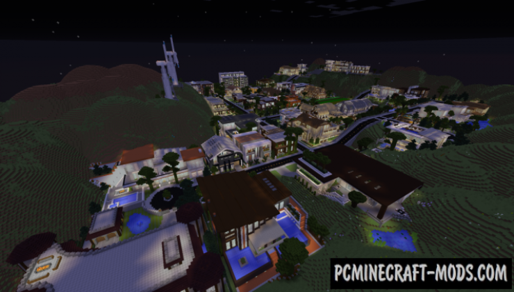 Valley Hills Estates - City Map For Minecraft