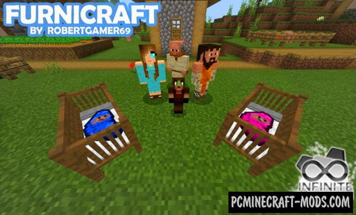 Furnicraft Addon For Minecraft PE 1.18.12, 1.17.40