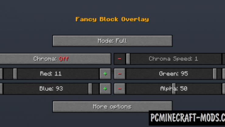 Fancy Block Overlay Mod For Minecraft 1.12.2