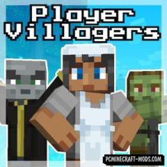 Player Villager Models 64x Resource Pack For MC 1.12.2, 1.10.2