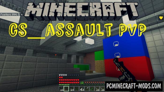 Cs Assault Pvp Map For Minecraft Pe 1 9 0 1 8 0 1 7 Pc Java Mods