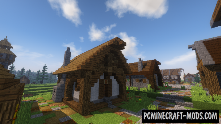 Medieval Village Map For Minecraft 1.14.1, 1.13.2  PC 