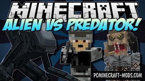 Aliens vs Predator - Weapons Mod For Minecraft 1.12.2
