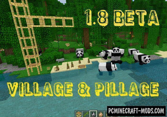 Download Minecraft PE v1.14.0.9, v1.13.1.5 Beta MOD Village & Pillage