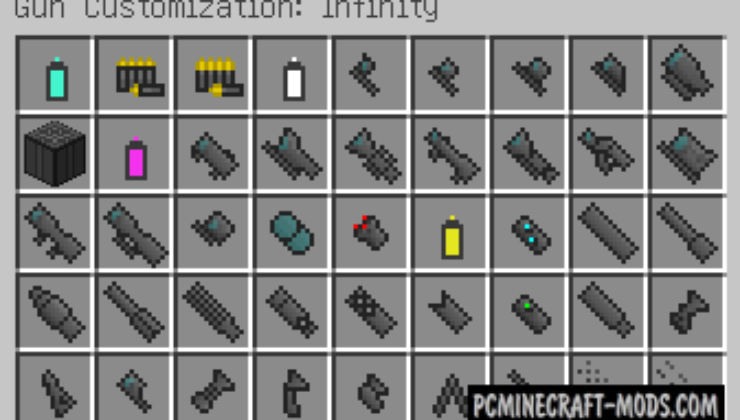 Gun Customization: Infinity - Gun Mod For MC 1.16.5, 1.12.2