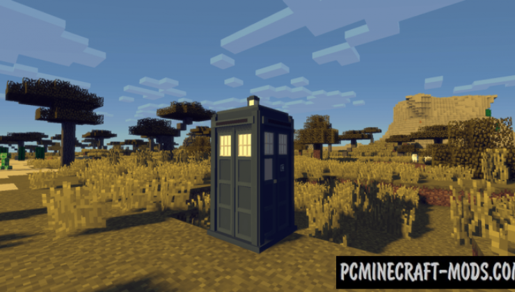 New Tardis - Movie Mod For Minecraft 1.14.4, 1.12.2