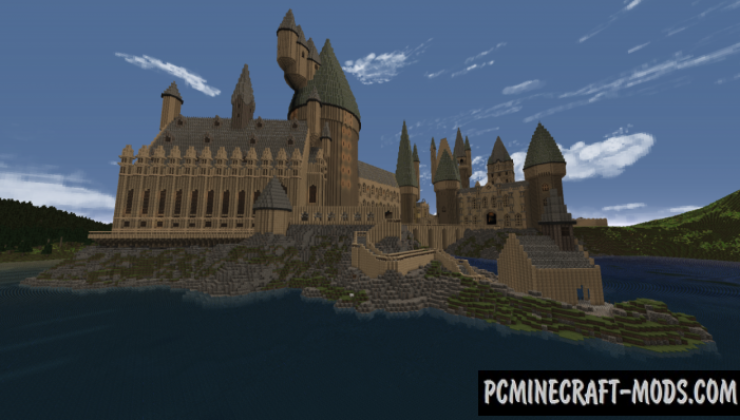 Hogwarts Castle & Grounds Map For Minecraft 1.14.1, 1.13.2 
