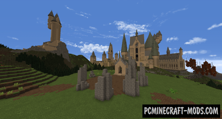 Hogwarts Castle & Grounds Map For Minecraft 1.14.1, 1.13.2 