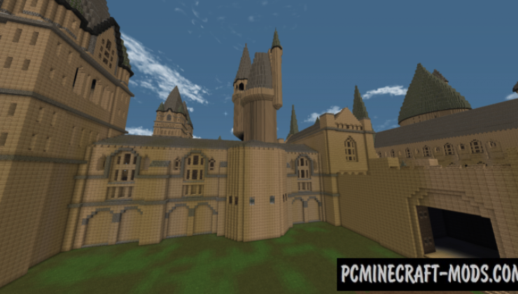 hogwarts castle minecraft map