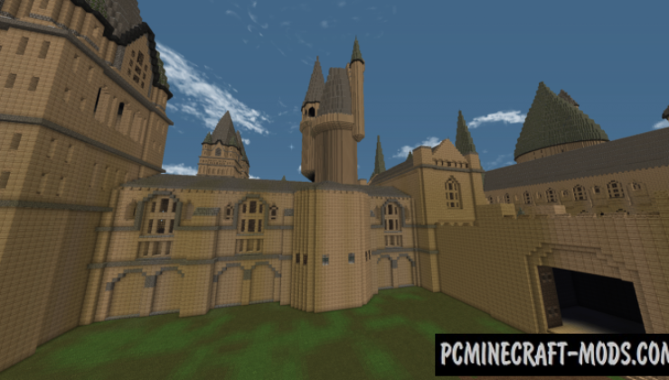 Hogwarts Castle & Grounds Map For Minecraft 1.14.1, 1.13.2 