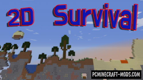 2D Survival! Map For Minecraft