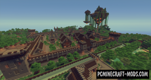 Medieval Fantasy Town Map For Minecraft