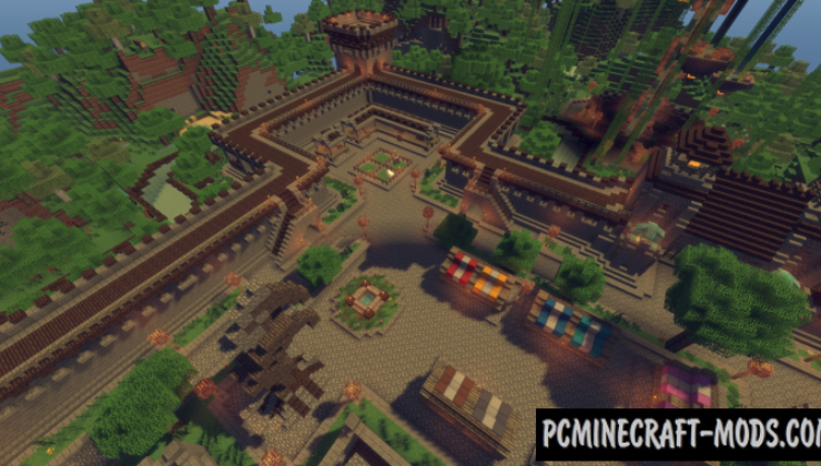 Medieval Fantasy Town Map For Minecraft