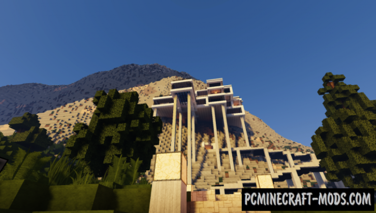 Cliff Side Private Mansion Map For Minecraft