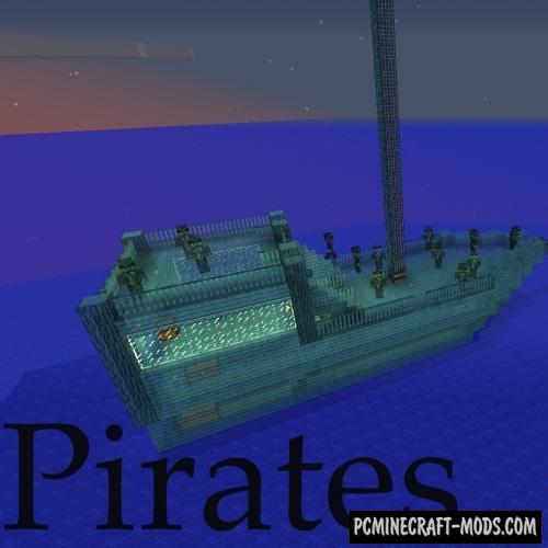 Pirates - Sea Adventure, Guns Mod For Minecraft 1.12.2 | PC Java Mods