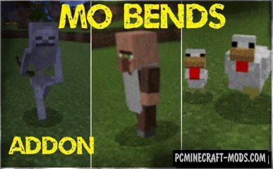 Mo Bends - New Animations Addon MCPE 1.11, 1.10 iOS/Android