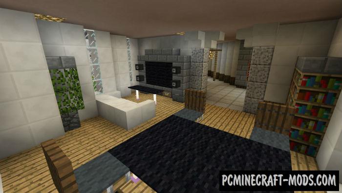 Rich Smart Mansion Map For Minecraft PE 1.18.2