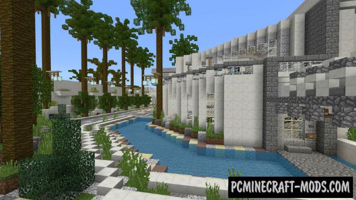 Rich Smart Mansion Map For Minecraft PE 1.9, 1.8, 1.7  PC 