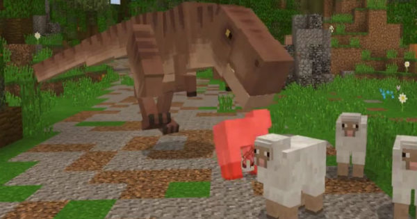 Tyrannosaurus Rex Minecraft PE Addon 1.11 iOS, Android 