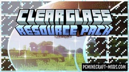 Clear Glass with Connected Textures 16x 1.12.2, 1.11.2, 1.8.9