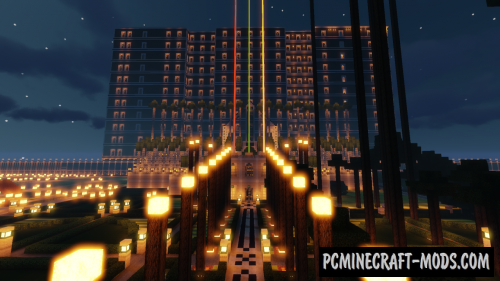 Huge Mansion and Gardens Map For Minecraft