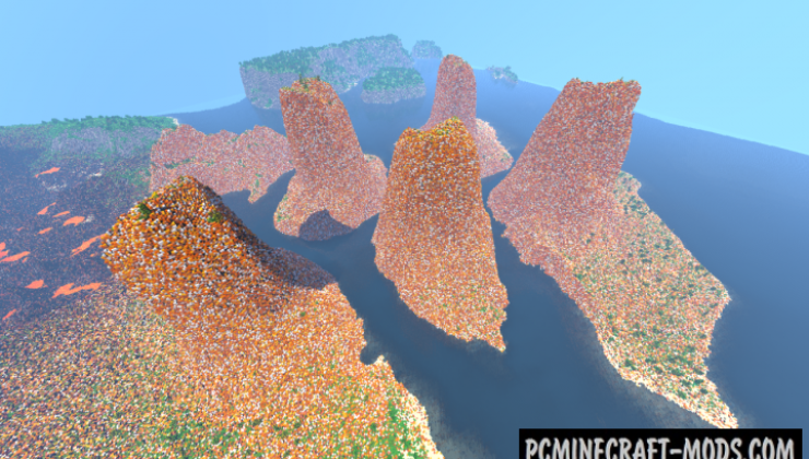 Realistic Fantasy World Map For Minecraft 1.14, 1.13.2 