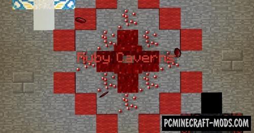 Ruby Caverns - Adventure Map For Minecraft
