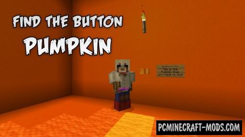 Find the Button: Pumpkin Edition Map For MC