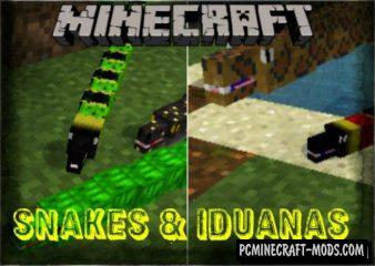 New Reptiles Mobs Addon For MCPE iOS, Android 1.11, 1.10