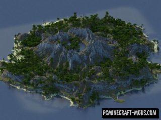 Tropical island - Survival Map For Minecraft