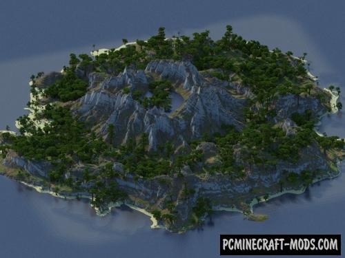 Tropical island - Survival Map For Minecraft