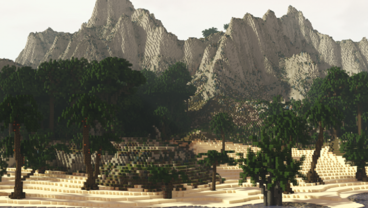 Tropical island Map For Minecraft 1.14, 1.13.2  PC Java 