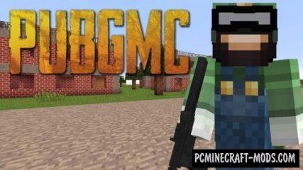 PUBGMC - Guns, Armor Mod For Minecraft 1.12.2