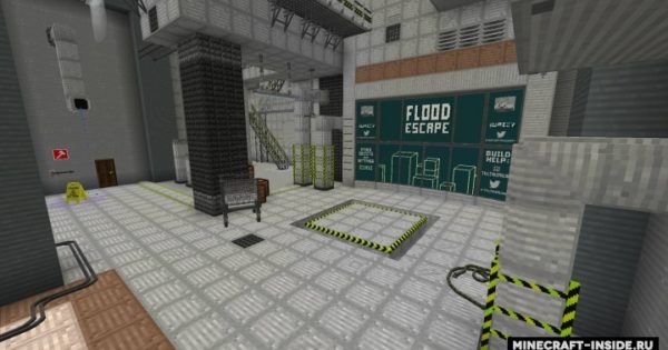 Flood Escape Map For Minecraft 1.14, 1.13.2  PC Java Mods 