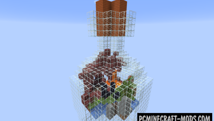 Glass Bottle Skyblock Survival Map For Minecraft 1 17 1 16 5 Pc Java Mods