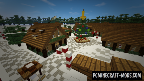 Santa's Christmas Village Map For Minecraft