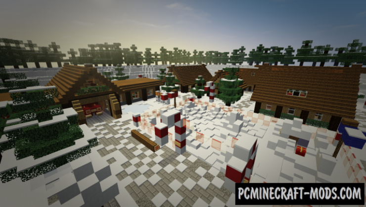 Santa's Christmas Village Map For Minecraft