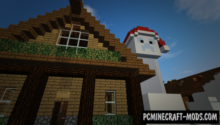 Santa's Christmas Village Map For Minecraft